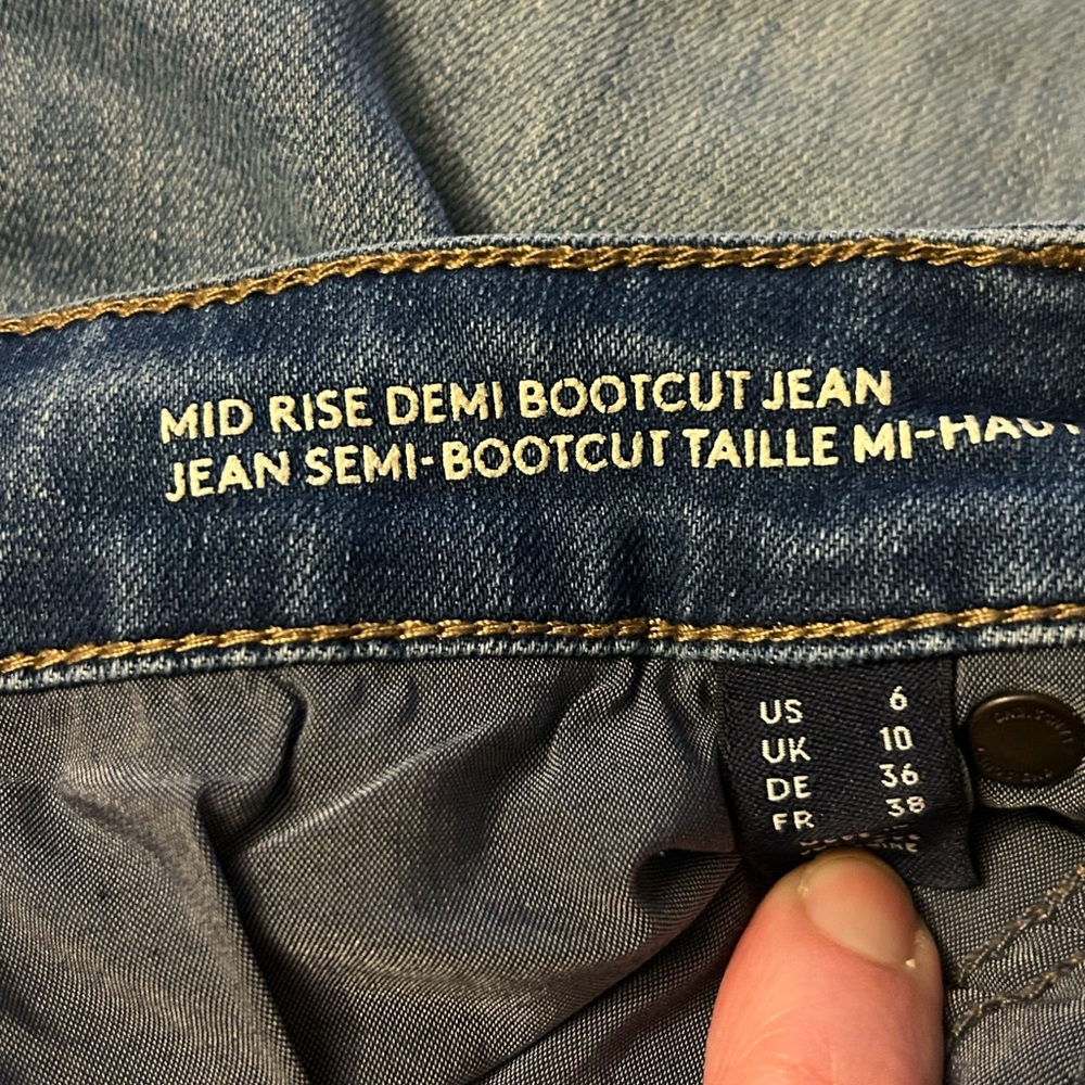 Lands' End Women's Blue Boot Cut Jeans - Picture 5 of 9